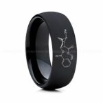 Cocaine Molecule Ring, Cocaine Ring, Science Ring, Science Jewelry, Molecule Jewelry, Molecule Wedding Band