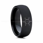Benzene Molecule Ring, Benzene Ring, Science Ring, Science Jewelry, Molecule Jewelry, Molecule Wedding Band