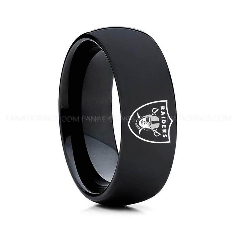 9 (4) Raiders Ring, Raiders Wedding Band, Raiders Wedding Ring, Raiders Jewelry - Image 1