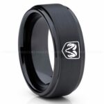 Dodge Ram Ring, Black Dodge Ram Ring, Black Tungsten Ring, Truck Ring, Black Wedding Ring, Tungsten Wedding Band, Black Tungsten Wedding Ring