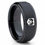 Dodge Ram Ring, Black Dodge Ram Ring, Black Tungsten Ring, Truck Ring, Black Wedding Ring, Tungsten Wedding Band, Black Tungsten Wedding Ring