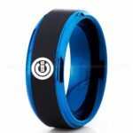 Cubs Ring, Cubs Wedding Ring, Baseball Wedding Ring, Baseball Ring, Black Wedding Ring, Baseball Wedding Band, Baseball Jewelry