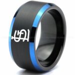 Cardinals Ring, Black Cardinals Ring, Baseball Wedding Ring, Baseball Ring, Black Wedding Ring, Baseball Wedding Band, Baseball Jewelry