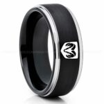 Dodge Ram Ring, Black Dodge Ram Ring, Black Tungsten Ring, Truck Ring, Black Wedding Ring, Tungsten Wedding Band, Black Tungsten Wedding Ring