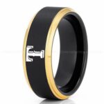 Rangers Ring, Rangers Wedding Ring, Baseball Wedding Ring, Baseball Ring, Black Wedding Ring, Baseball Wedding Band, Baseball Jewelry