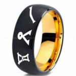 Stargate Ring, Stargate Earth Ring, Earth Ring, Stargate Jewelry, Stargate Wedding Band