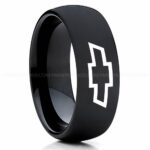 Chevy Ring, Chevrolet Ring, Chevy Bowtie Ring, Auto Racing Ring, Chevy Wedding Band, Chevrolet Wedding Ring