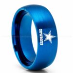 Cowboys Ring, Cowboys Wedding Band, Cowboys Wedding Ring, Cowboys Jewelry