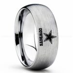 Cowboys Ring, Cowboys Wedding Band, Cowboys Wedding Ring, Cowboys Jewelry
