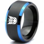 Decepticon Ring, Transformers Wedding Band, Decepticon Wedding Ring, Transformers Jewelry