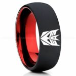 Decepticon Ring, Transformers Wedding Band, Decepticon Wedding Ring, Transformers Jewelry