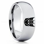 Decepticon Ring, Transformers Wedding Band, Decepticon Wedding Ring, Transformers Jewelry