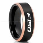 Ford F150 Ring, Black Ford Ring, Black Tungsten Ring, Pickup Truck Ring, Black Wedding Ring, Ford Jewelry