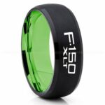 Ford F150 Ring, Black Ford Ring, Black Tungsten Ring, Pickup Truck Ring, Black Wedding Ring, Ford Jewelry