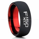 Ford F150 Ring, Black Ford Ring, Black Tungsten Ring, Pickup Truck Ring, Black Wedding Ring, Ford Jewelry