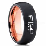 Ford F150 Ring, Black Ford Ring, Black Tungsten Ring, Pickup Truck Ring, Black Wedding Ring, Ford Jewelry