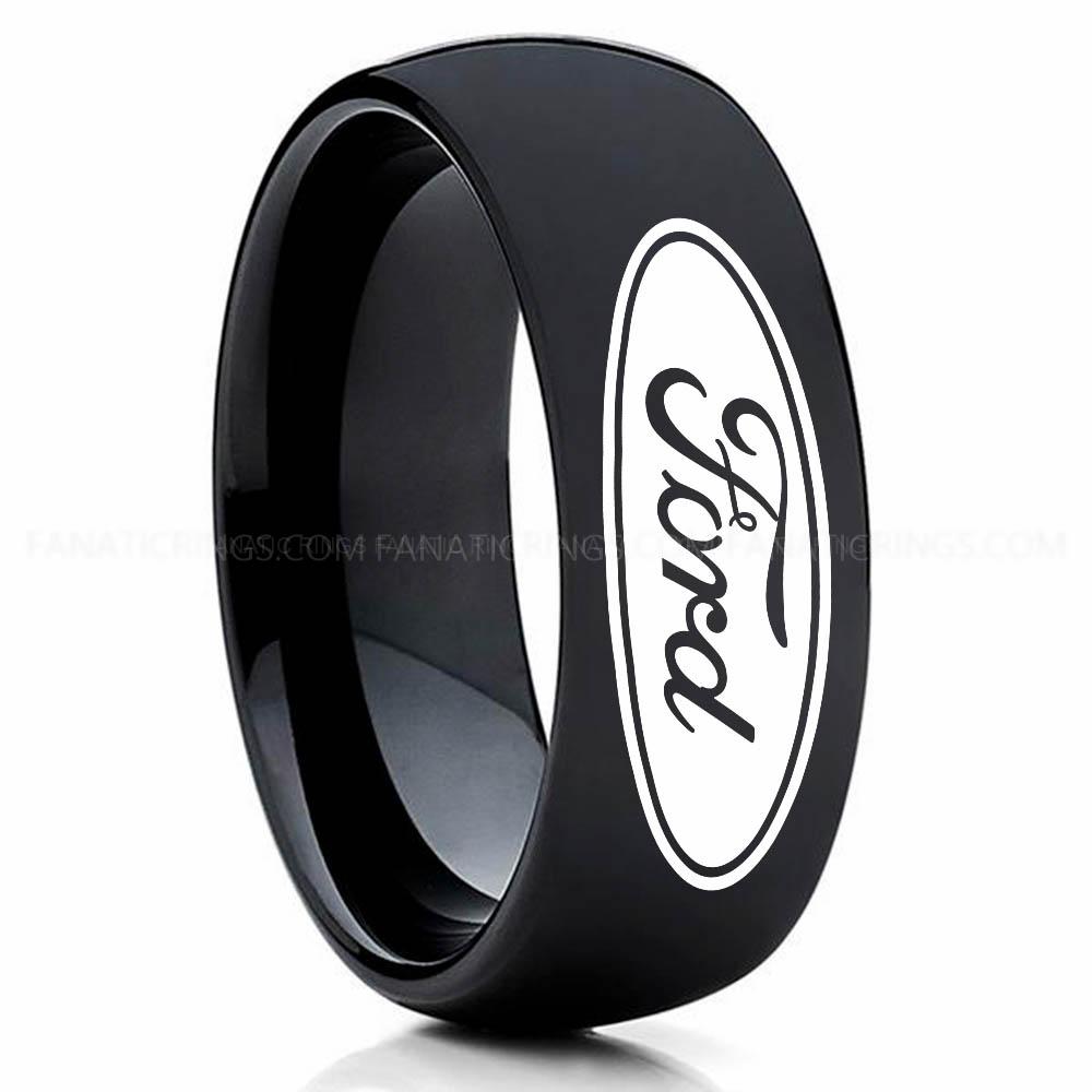 Ford Black (1) Ford Ring, Ford Wedding Band, Ford Wedding Ring, Ford Jewelry - Image 1
