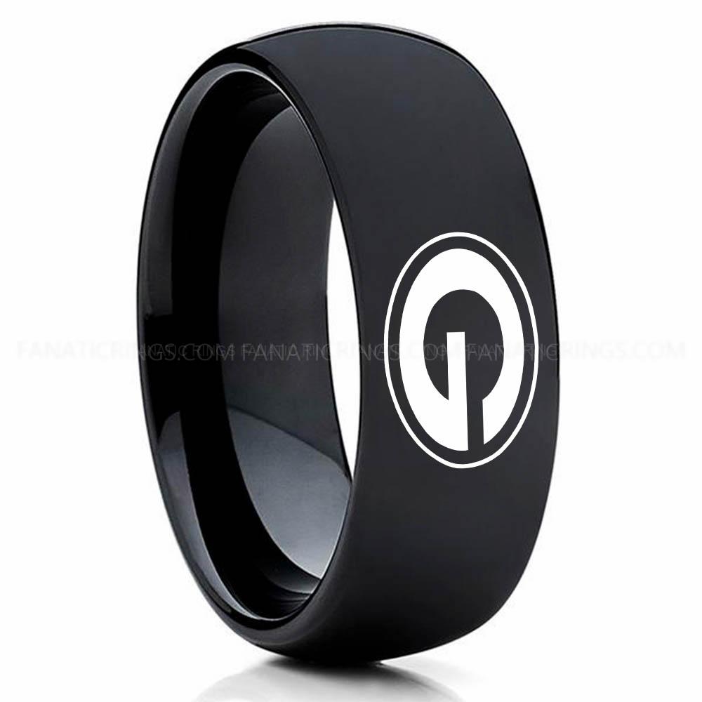 G Black (1) Packers Ring, Packers Wedding Band, Packers Wedding Ring, Packers Jewelry - Image 1