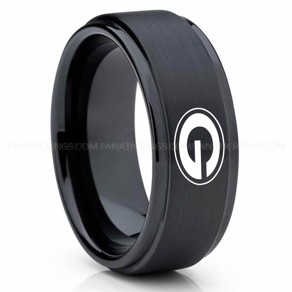 G Black (3) Packers Ring, Packers Wedding Band, Packers Wedding Ring, Packers Jewelry - Image 1