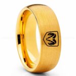 Dodge Ram Ring, Gold Dodge Ram Ring, Gold Tungsten Ring, Truck Ring, Gold Wedding Ring, Tungsten Wedding Band, Gold Tungsten Wedding Ring