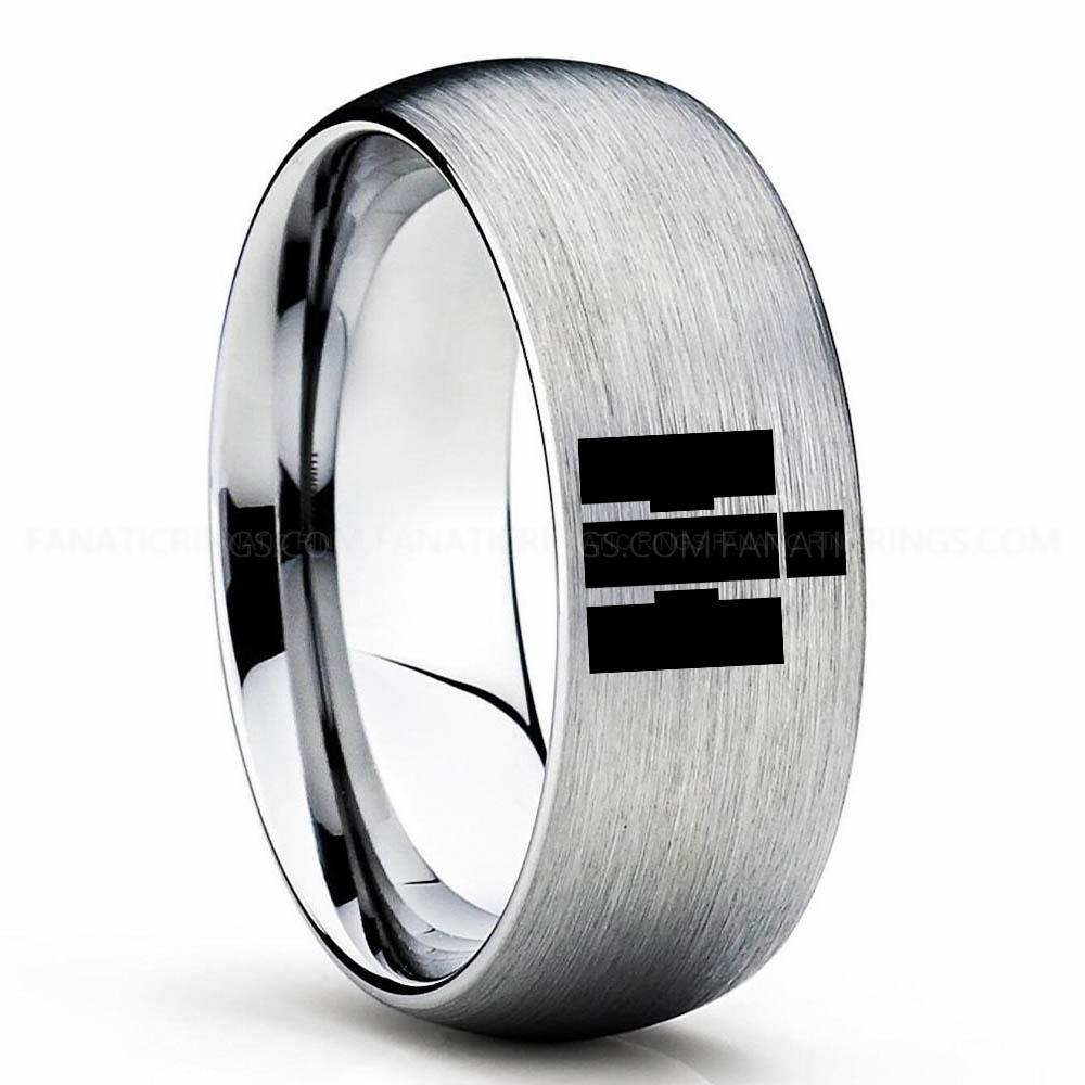 H Silver (3) International Harvester Ring, International Harvester Wedding Ring, International Harvester Ring Wedding Band, Farmer Jewelry - Image 1