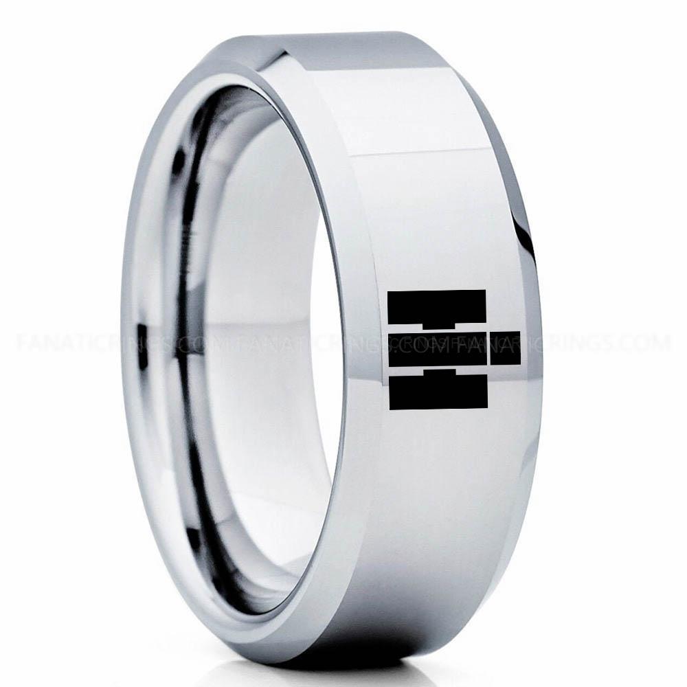 H Silver International Harvester Ring, International Harvester Wedding Ring, International Harvester Ring Wedding Band, Farmer Jewelry - Image 1