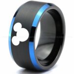 Mickey Mouse Ring, Mickey Mouse Jewelry, Mickey Mouse Wedding Band, Mickey Mouse Wedding Ring