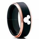 Mickey Mouse Ring, Mickey Mouse Jewelry, Mickey Mouse Wedding Band, Mickey Mouse Wedding Ring