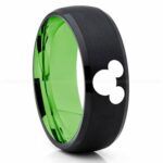 Mickey Mouse Ring, Mickey Mouse Jewelry, Mickey Mouse Wedding Band, Mickey Mouse Wedding Ring