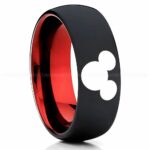 Mickey Mouse Ring, Mickey Mouse Jewelry, Mickey Mouse Wedding Band, Mickey Mouse Wedding Ring
