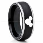 Mickey Mouse Ring, Mickey Mouse Jewelry, Mickey Mouse Wedding Band, Mickey Mouse Wedding Ring