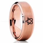 Heartagram Ring, HIM Ring, HIM Jewelry, Heartagram Wedding Ring, Rose Gold Wedding Ring, Heartagram Wedding Band, ECG Ring
