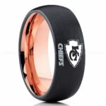 Chiefs Ring, Chiefs Wedding Band, Chiefs Wedding Ring, Chiefs Jewelry