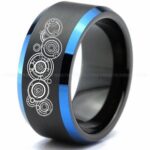 Doctor Who Ring, Doctor Who Jewelry, Doctor Who Wedding Band, Doctor Who Wedding Ring, Gallifreyan Ring