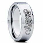 Doctor Who Ring, Doctor Who Jewelry, Doctor Who Wedding Band, Doctor Who Wedding Ring, Gallifreyan Ring
