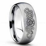 Doctor Who Ring, Doctor Who Jewelry, Doctor Who Wedding Band, Doctor Who Wedding Ring, Gallifreyan Ring