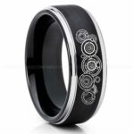 Doctor Who Ring, Doctor Who Jewelry, Doctor Who Wedding Band, Doctor Who Wedding Ring, Gallifreyan Ring