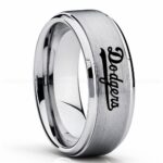 Dodgers Ring, Dodgers Wedding Ring, Baseball Wedding Ring, Baseball Ring, Silver Wedding Ring, Baseball Wedding Band, Baseball Jewelry