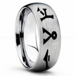 Stargate Ring, Stargate Earth Ring, Earth Ring, Stargate Jewelry, Stargate Wedding Band