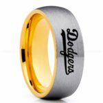 Dodgers Ring, Dodgers Wedding Ring, Baseball Wedding Ring, Baseball Ring, Silver Wedding Ring, Baseball Wedding Band, Baseball Jewelry