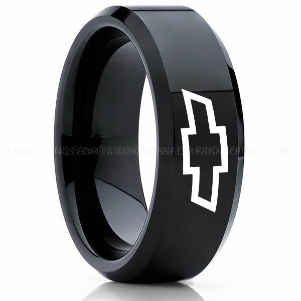 couple set 2a - Copy-2 Chevy Ring, Chevrolet Ring, Chevy Bowtie Ring, Auto Racing Ring, Chevy Wedding Band, Chevrolet Wedding Ring - Image 1