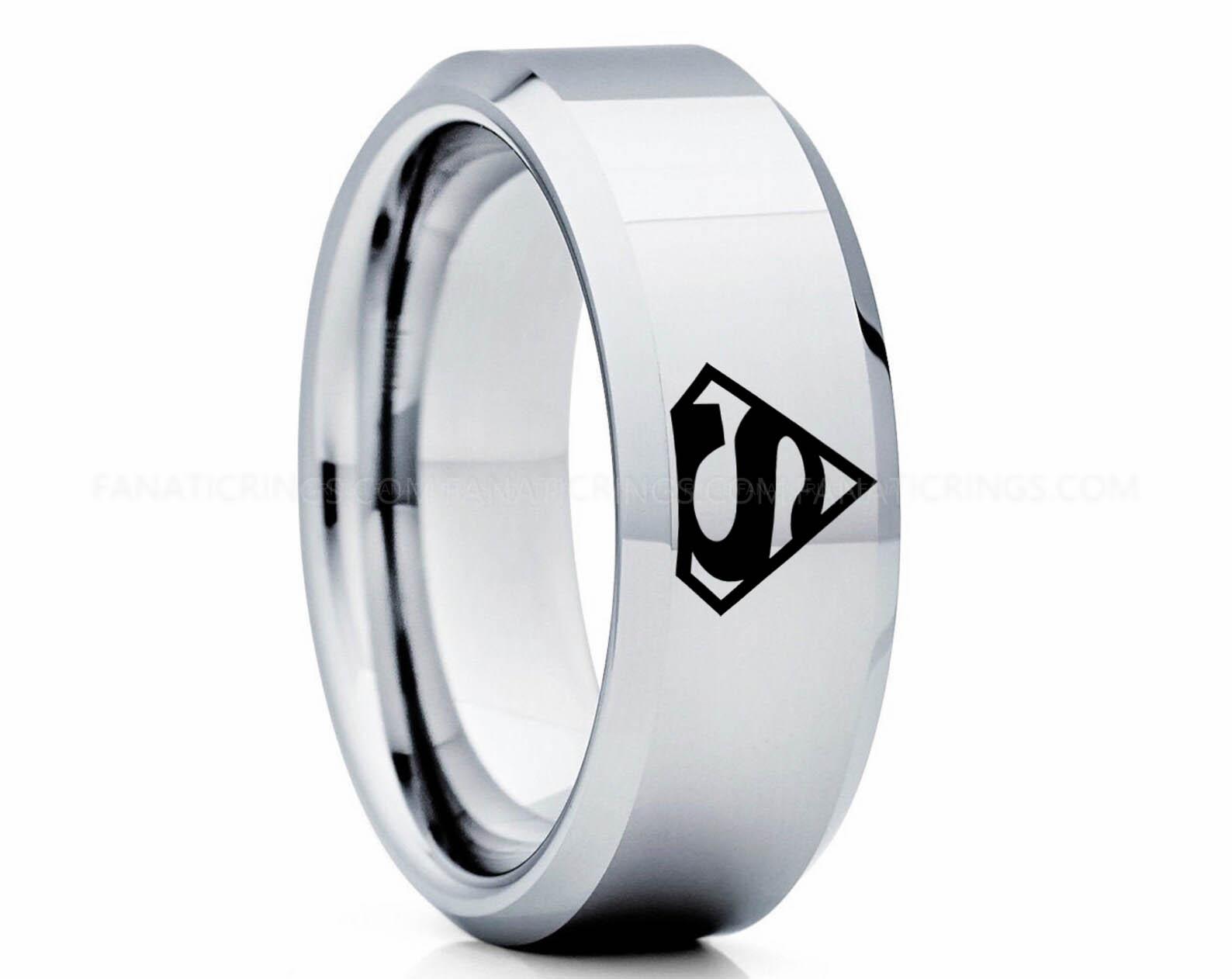 il_1588xN.2892387100_54rv (1) Superman Ring, Superman Wedding Band, Superman Wedding Ring, Silver Wedding Band, Silver Wedding Ring - Image 1