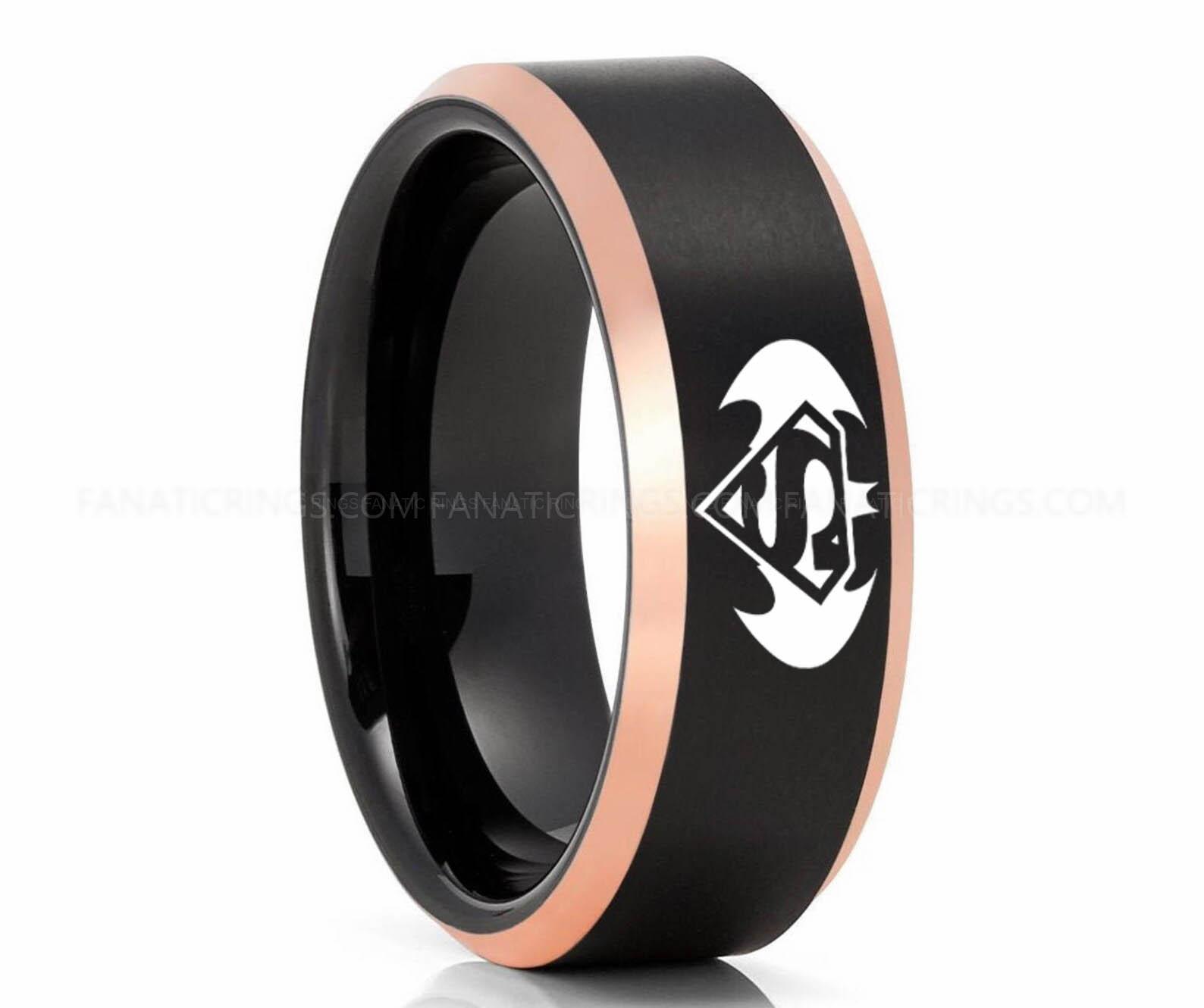 il_1588xN.2963673786_220g Batman Ring, Batman Wedding Band, Batman Wedding Ring, Black Wedding Band, Black Wedding Ring - Image 1