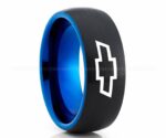 Chevy Ring, Chevrolet Ring, Chevy Bowtie Ring, Auto Racing Ring, Chevy Wedding Band, Chevrolet Wedding Ring