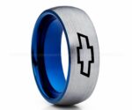 Chevy Ring, Chevrolet Ring, Chevy Bowtie Ring, Auto Racing Ring, Chevy Wedding Band, Chevrolet Wedding Ring