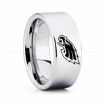 Eagles Ring, Eagles Wedding Band, Eagles Wedding Ring, Eagles Jewelry