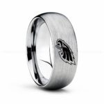 Eagles Ring, Eagles Wedding Band, Eagles Wedding Ring, Eagles Jewelry