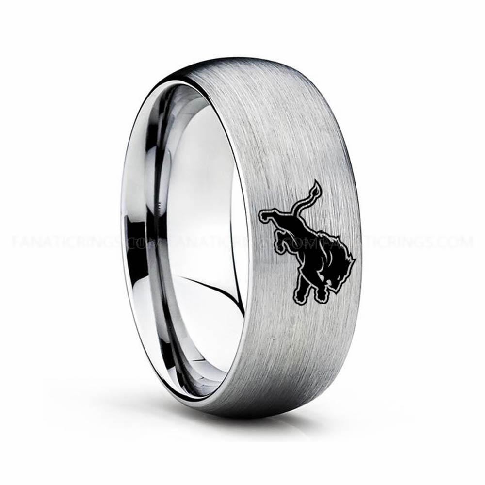 17 (16) Lions Ring, Lions Wedding Band, Lions Wedding Ring, Lions Jewelry - Image 1