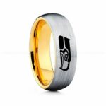 Seahawks Ring, Seahawks Wedding Band, Seahawks Wedding Ring, Seahawks Jewelry