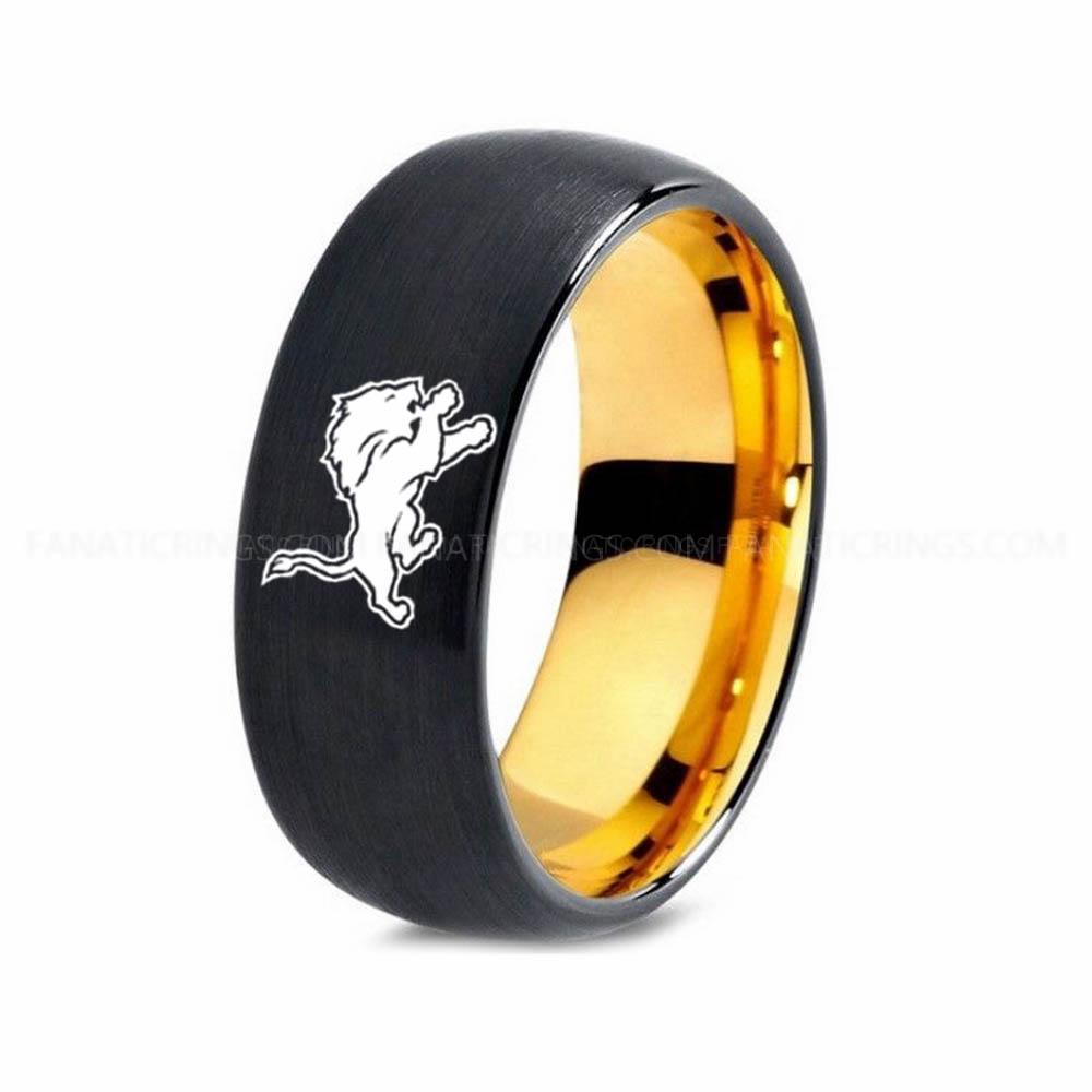 23 (1) Lions Ring, Lions Wedding Band, Lions Wedding Ring, Lions Jewelry - Image 1